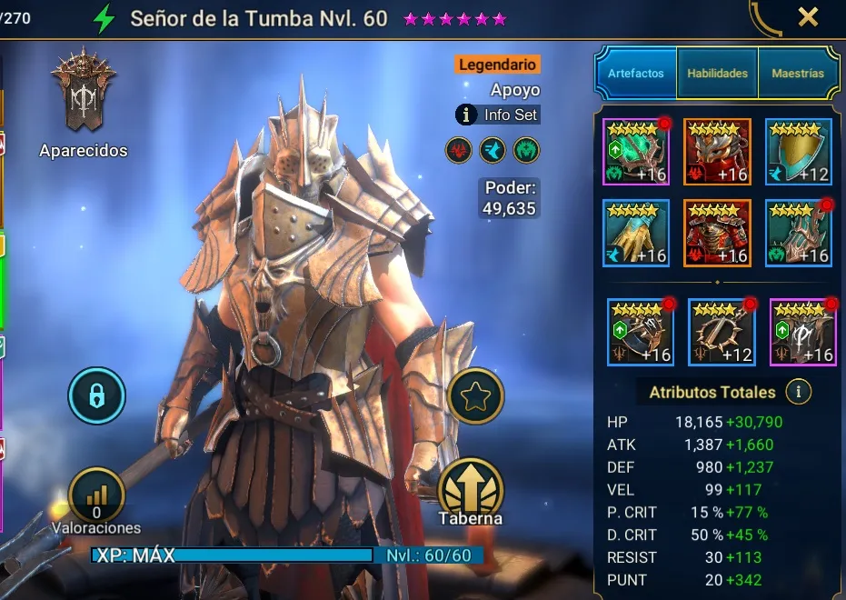 Equipo Señor de la Tumba