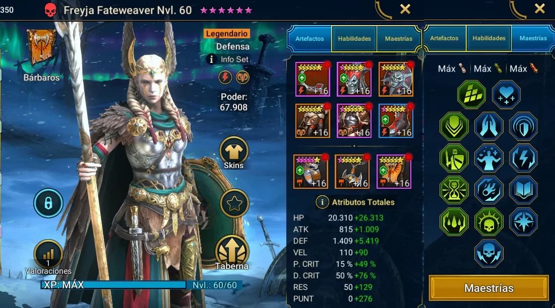 Equipo de Freyja