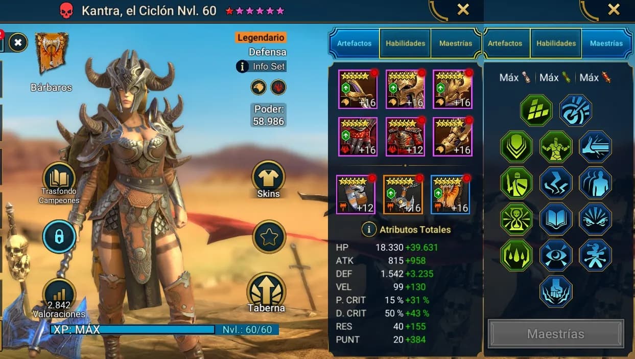 Equipo de Kantra