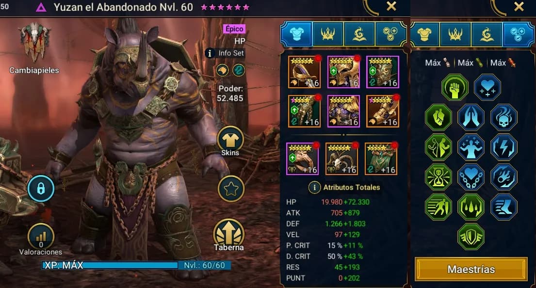 Equipo de Yuzan