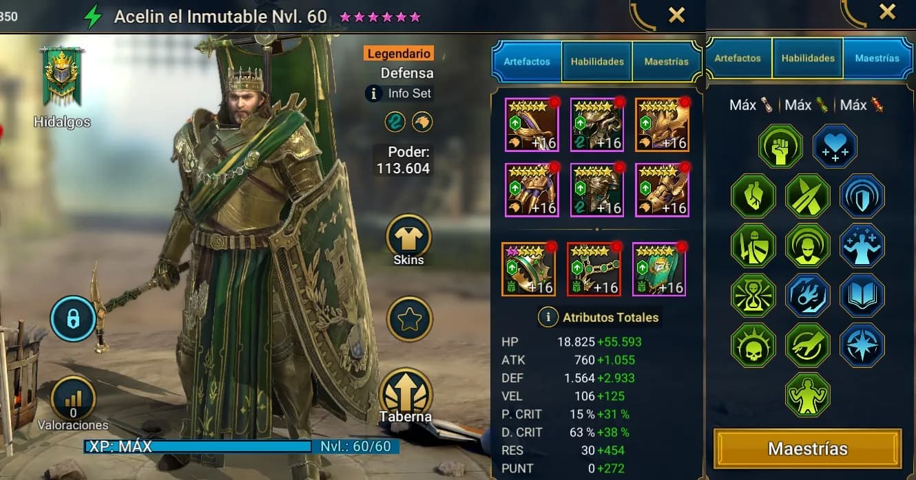 Equipo de Acelin el Inmutable