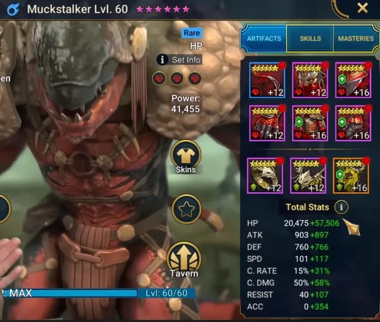 Equipo de Acechador del Fango