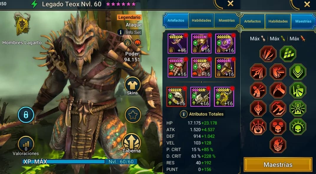 Equipo de Legado Teox