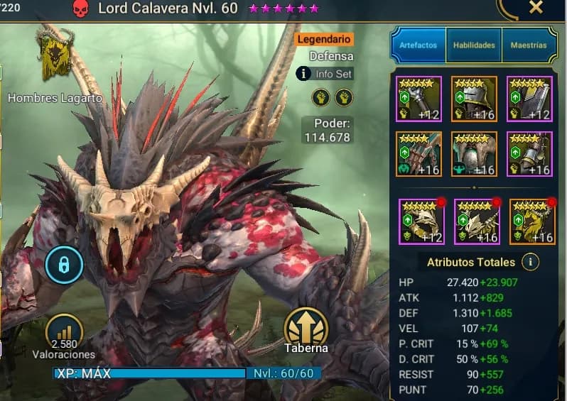 Equipo de Lord Calavera