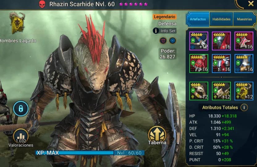 Equipo de Rhazin