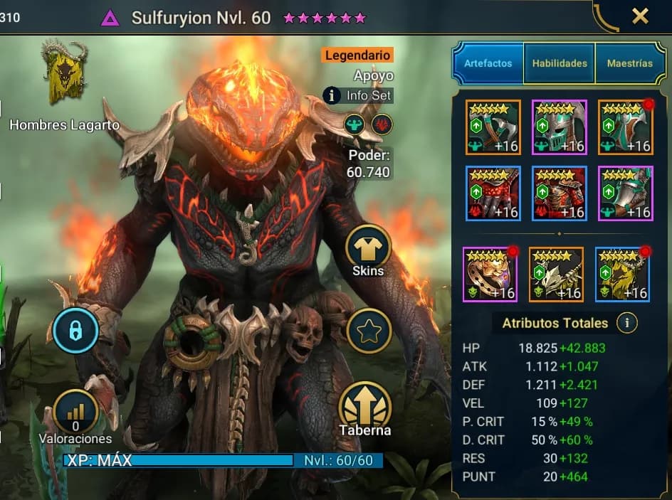 Equipo de Sulfuryion