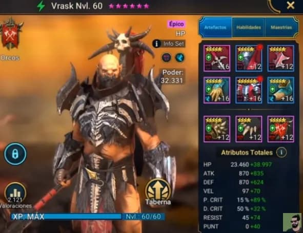 Equipo de Vrask