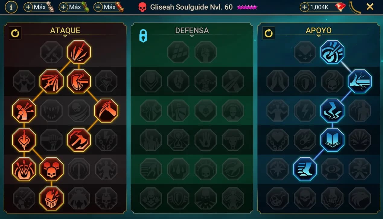Maestrias de Gliseah Soulguide