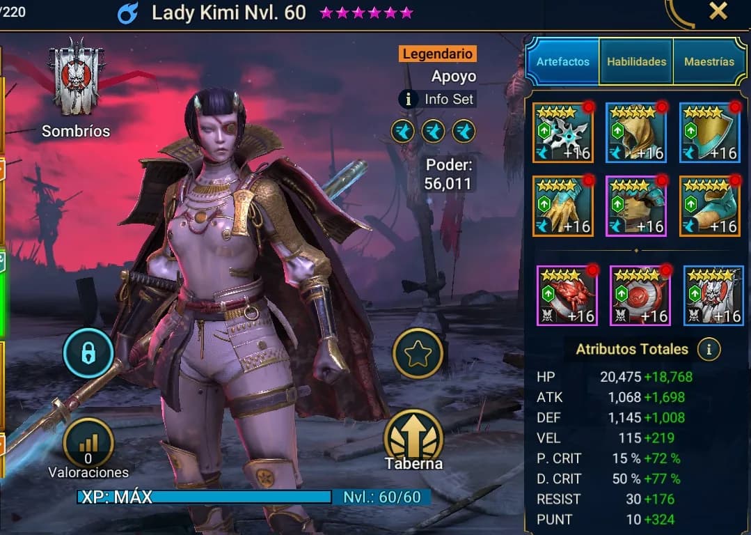 Equipo Lady Kimi