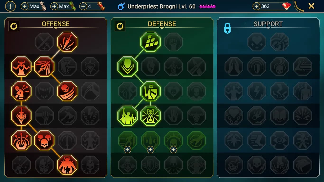 Setup de extender escudos con Brogni