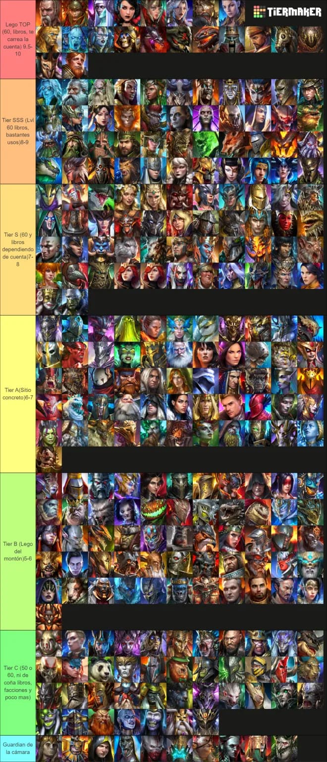 Top legendarios